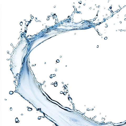 水流旋转向镜头流动