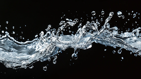 悬浮水流静态画面