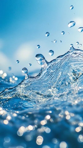 水面泡沫涟漪水花飞溅