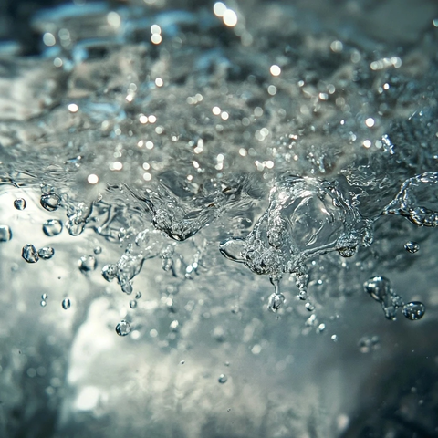 水中的气泡涌动