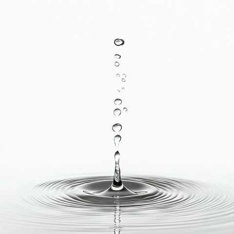 水滴涟漪水花雨滴同时