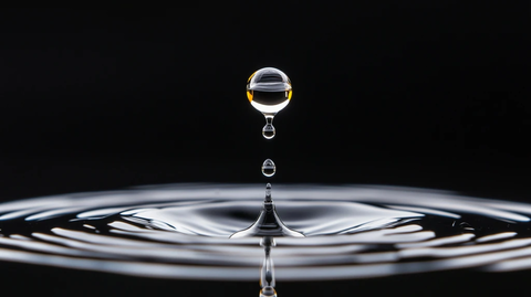 水滴反射光影细节