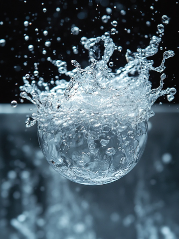 水泡破裂瞬间