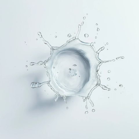 水面倒影白色背景