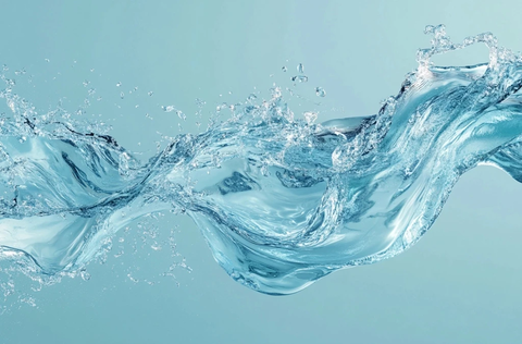 透明水波纹蓝色背景