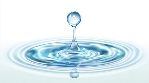 水滴孤立白色背景