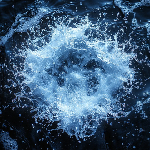 水花爆炸中心扩散