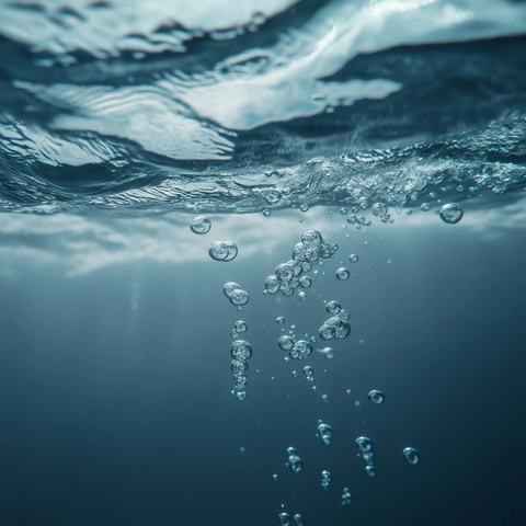 水下气泡灰色背景