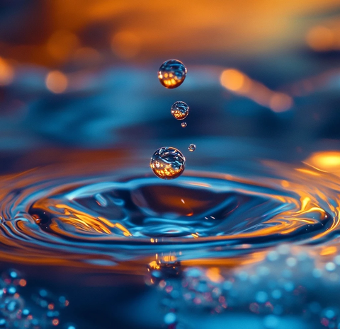 水中油滴与泡沫悬浮