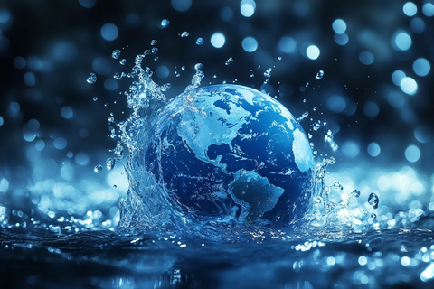 水流融合地球表面