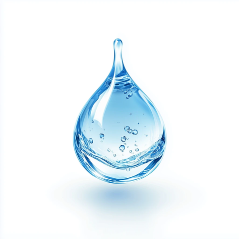 悬浮水滴矢量艺术