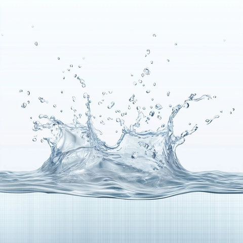 清水飞溅底部向上