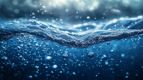 水下气泡魔法瞬间