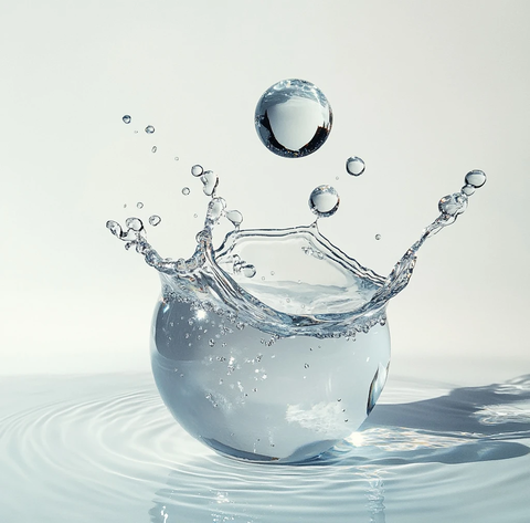 透明泡泡水滴化妆品广告