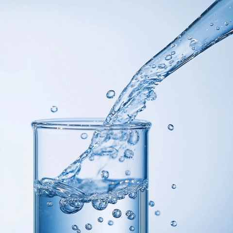 水从烧杯中溢出