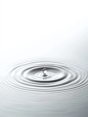 水面浮滴圆纹图案