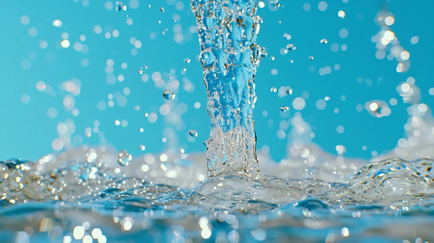 水滴从冰凌缓缓落下