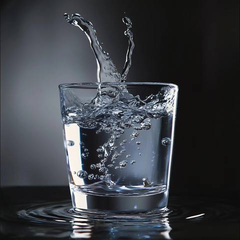 满溢玻璃杯水面张力