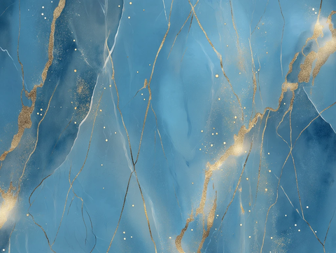 蓝色灰金银大理石纹理