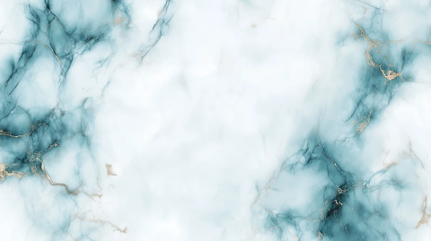 白金纹理翠蓝点缀