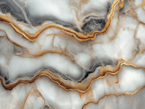 白色灰色金色大理石纹理