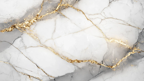 白大理石裂纹金箔纹理