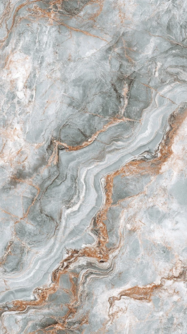 蓝灰大理石纹金色装饰