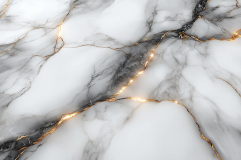 暖灰白大理石金纹光滑表面