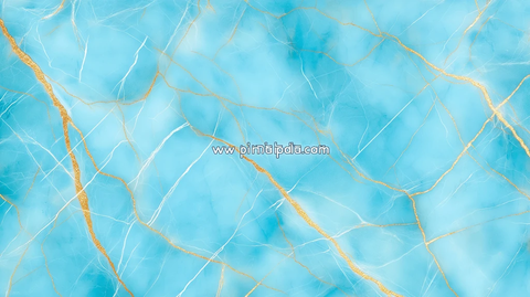 蓝绿金纹理大理石