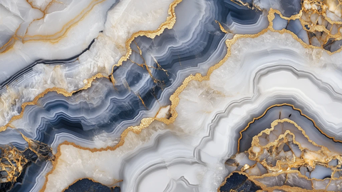 珍珠灰白贝母蓝金石英石