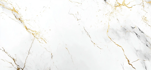 白色大理石壁画金色线条