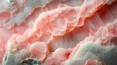 粉色珍珠绿纹大理石