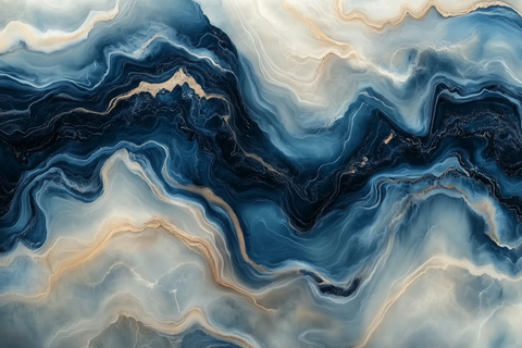 波浪纹理与油彩流动效果