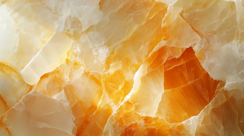 黄白玉石光滑透明面