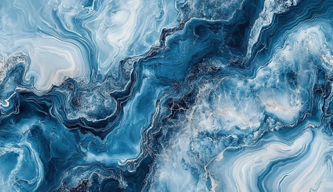 蓝色灰色漩涡大理石纹理