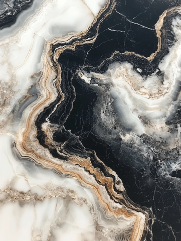 黑白大理石瓷砖光面效果