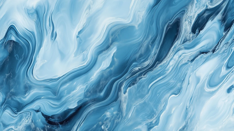 蓝色扭曲大理石纹理