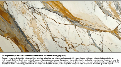 白色大理石金色灰色纹理