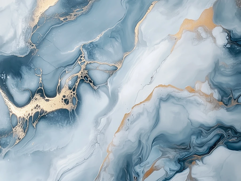 黄昏蓝灰银白大理石纹