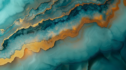 玛瑙图案金色装饰风格