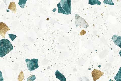 白色金色调拓图案