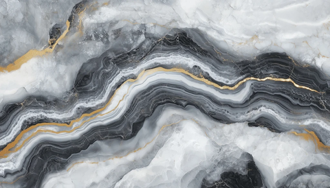 灰色水滴与金色纹理