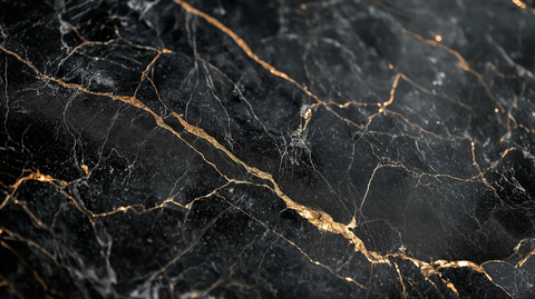 金色斑点黑色大理石板