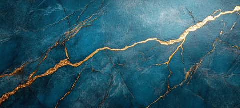 石桌蓝金纹理表面