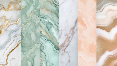 柔滑大理石点缀金色纹理