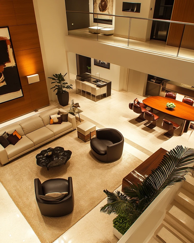 当代公寓客厅家具组合