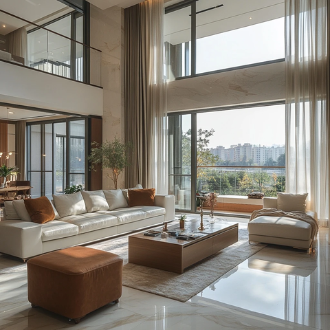 全景落地窗双层简约设计