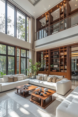 双层客厅茶几书架茶具