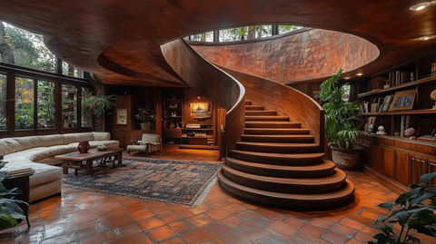 木制螺旋楼梯设计