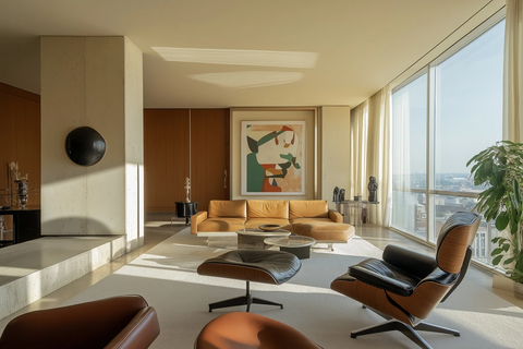 高顶客厅南向采光布局